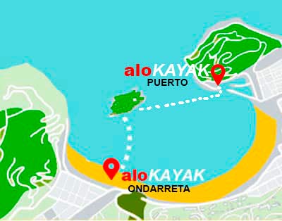 mapa de la isla